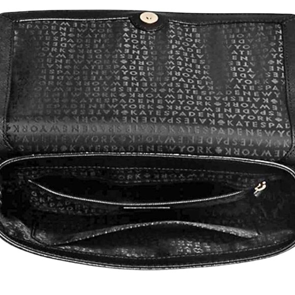 Kate Spade ♠️  Black Crossbody Purse with 22" adjustable strap - Picture 8 of 10